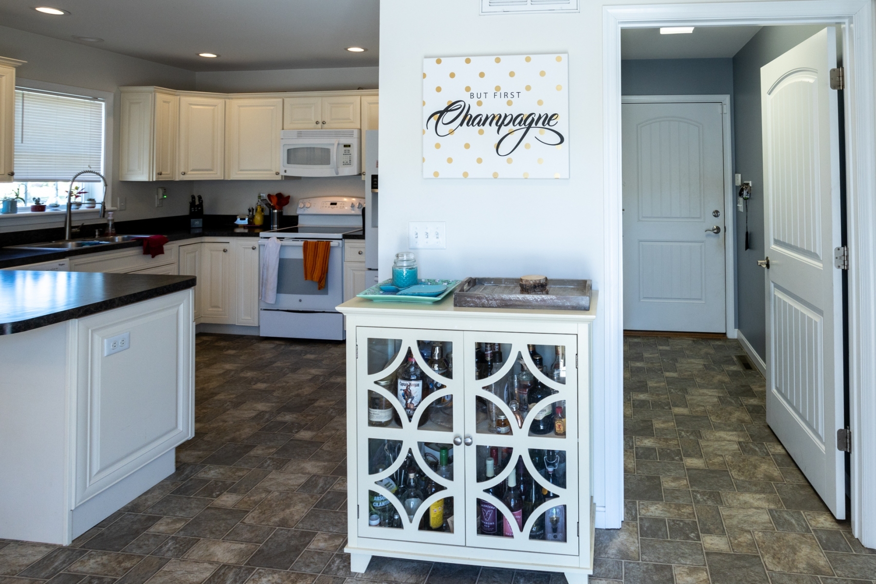 Back door - kitchen, laundry